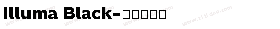 Illuma Black字体转换